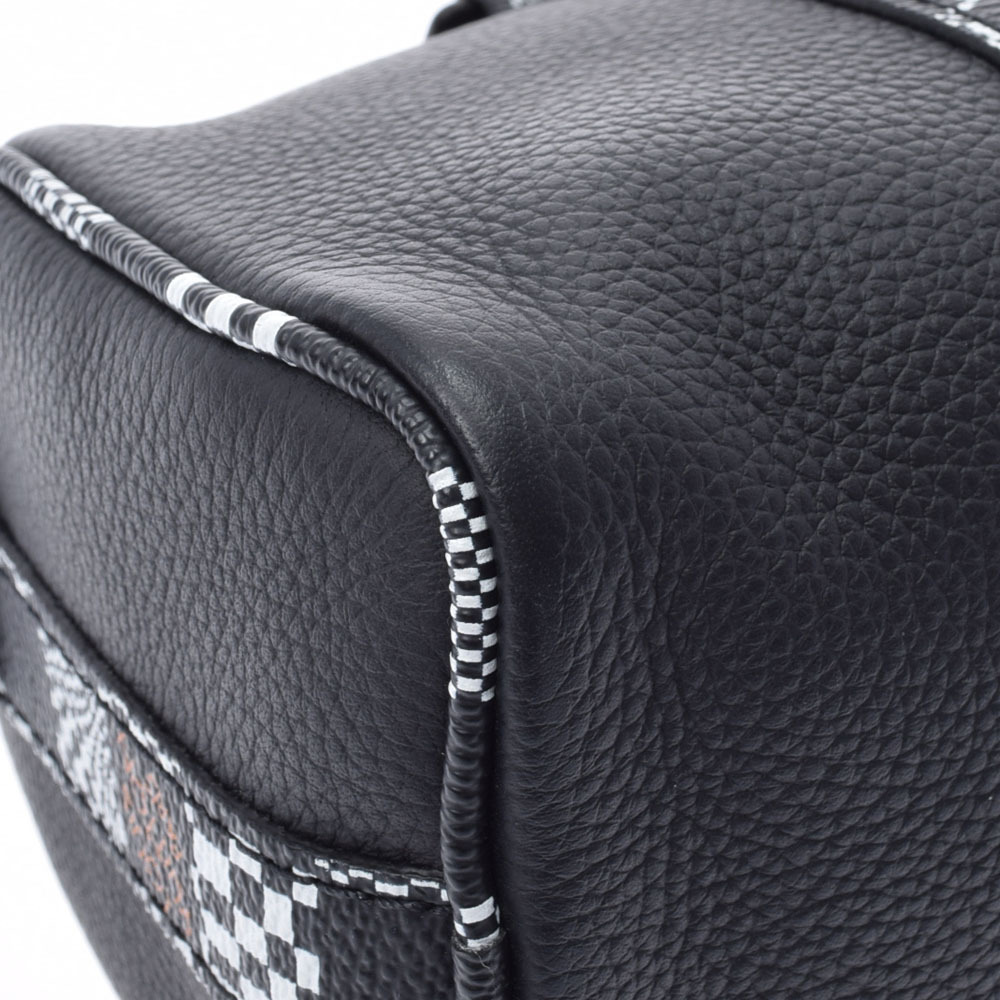 LOUIS VUITTON Distorted Keepall XS Black Leather Shoulder Bag - Picture 6 of 9